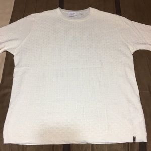 Men’s Calvin Klein Italian Yarn Sweater - White